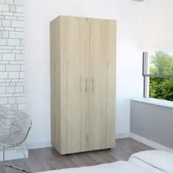 Linio Closet tera 2ptas 180x80x48cm rovere + blanco oferta