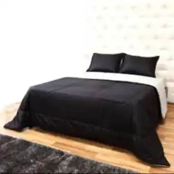Falabella Edredón doble faz blanco/negro t queen + cojines oferta