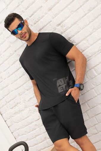 Pacífika Camiseta manga corta negro oferta