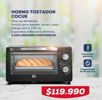 Tiendas D1 Horno Tostador Cocuk oferta