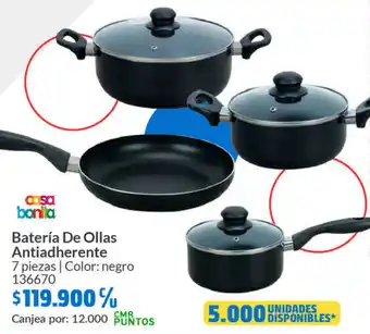 Homecenter Baterío De Ollas Antiadherente oferta