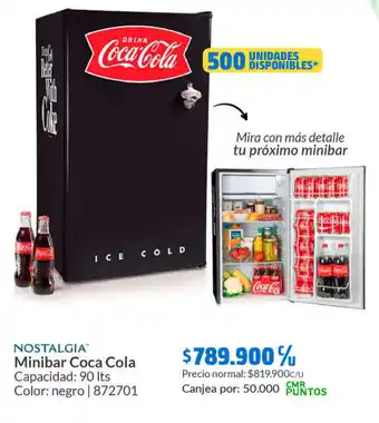 Homecenter Minibar Coca Cola oferta