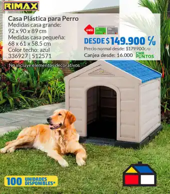 Casa Plástica para Perro
