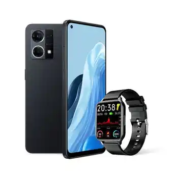 Ktronix Celular oppo reno 7 negro + smartwatch oferta