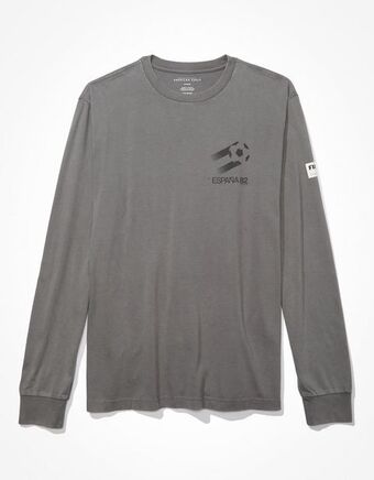 American Eagle Camiseta gráfica de manga larga ae fifa classics oferta