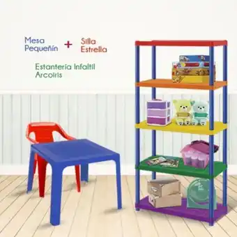 Rimax Combo estudio infantil (mesa + silla + estante) oferta