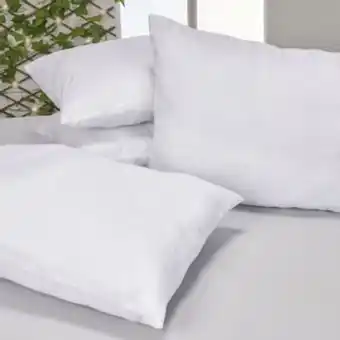Brissa Set x4 almohadas microfibra embosada cuadritos 3d blanco oferta