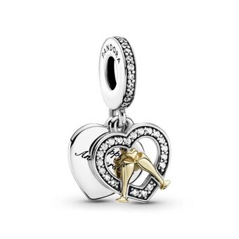 Pandora Charm colgante feliz aniversario en dos tonos oferta