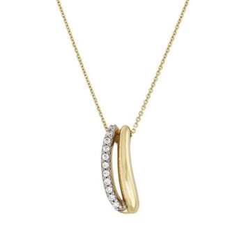 Kevin's Joyeros Gargantilla en oro amarillo de 18 kilates, rolo, con zircones, 42 cm. de largo, 0.50 mm. de ancho oferta