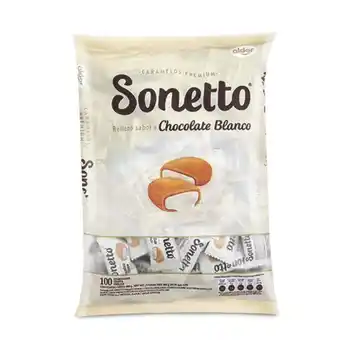 Makro Caramelo sonetto relleno chocolate blanco 480gen100u oferta