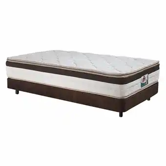 Alkosto Combo dormiluna: colchón resortado sencillo mercurio unitop 100x190 cm + base cama café oferta
