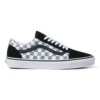 Vans Tenis clásicos negros old skool checkerboard mujer vans oferta