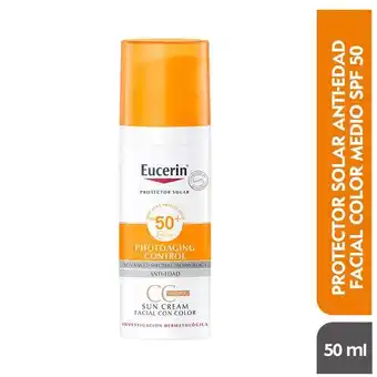 Cruz verde Eucerin protector solar sun creme c-color frasco x 50ml oferta