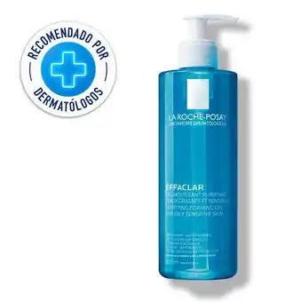 Cruz verde Gel limpiador facial piel grasa y sensible la roche posay effaclar gel 400 ml oferta