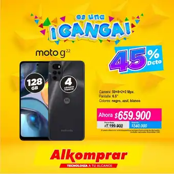 Alkomprar Moto g22 oferta