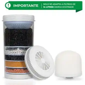 Linio Kit 3 repuestos para filtro purificador agua ecotrade 14 litros-blanco oferta