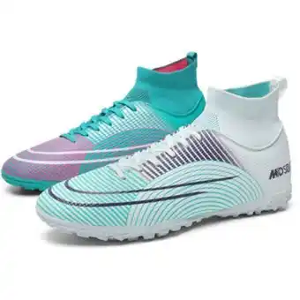 Linio Zapatillas para fútbol hombrede fútbol turf hightop tf para hombre- blanco + verde oferta