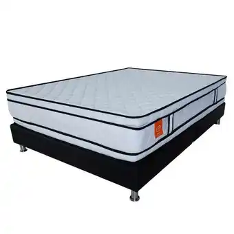 Alkosto Combo colchón romance relax experience spyral semidoble + base cama oferta