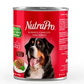 Tierragro Nutrapro lata perro adulto carne/vegetal 400 gr oferta