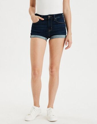 American Eagle Short súper corto en denim ae ne(x)t level de tiro alto oferta