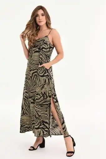 RAGGED Vestido zebra oferta