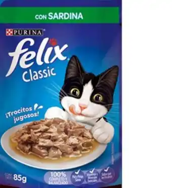 Carulla Alimento classic gato sardina felix 85 gr oferta