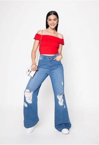 ELA Blusa escote bandeja oferta