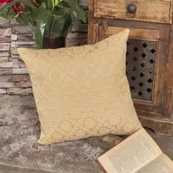 Brissa Cojín jacquard pallini caramelo oferta