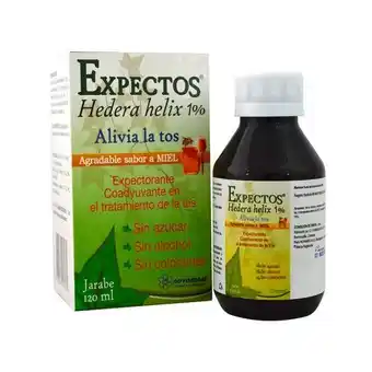 Cruz verde Expectorante para la tos expectos hedera helix 1% sabor a miel novamed jarabe frasco x120ml oferta