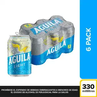 Makro Cerveza aguila light lata 330ml x 6u oferta