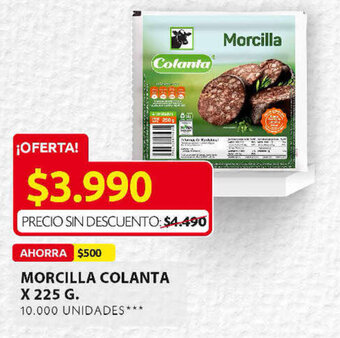 Ara Morcilla COLANTA x 225g oferta