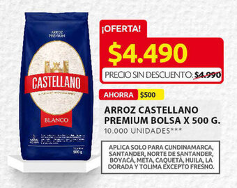 Ara Arroz Castellano Premium Bolsa x 500g oferta