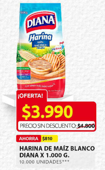 Ara Harina de Maíz Blanco Diana x 1.000g oferta