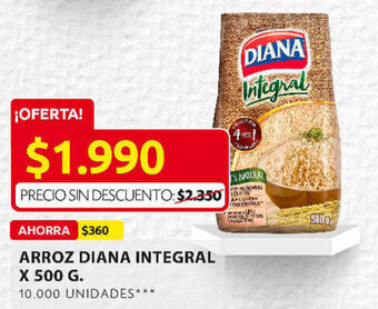 Ara Arroz Diana Integral x 500g oferta