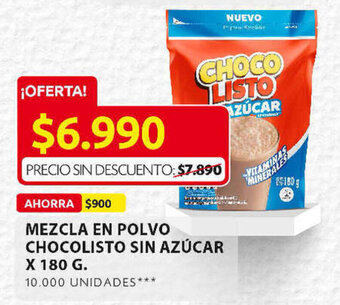 Ara Mezcla en Polvo Choco Listo sin Azúcar x 180g oferta