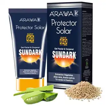 Cruz verde Protector solar sundark spf 60 gel facial y corporal caja x 120gr oferta