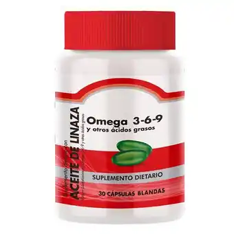 Cruz verde Omega 3-6-9 aceite de linaza capsulas blandas frasco x 30 oferta