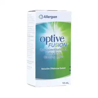 Cruz verde Optive fusion solución oftálmica estéril frasco x 10 ml oferta