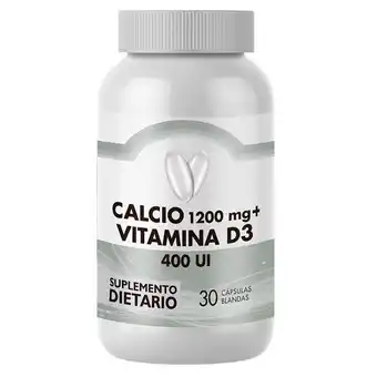 Cruz verde Calcio + vitamina d3 1200mg + 400ui capsulas blandas frasco x 30 oferta