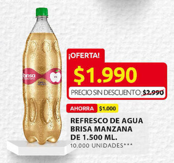Ara Refresco de Agua BRISA Manzana de 1.500ml oferta