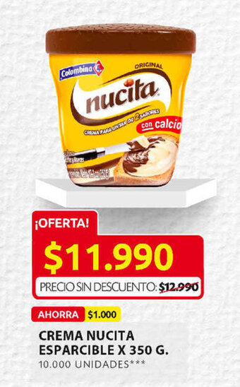 Ara Crema Nucita Esparcible x 350g oferta