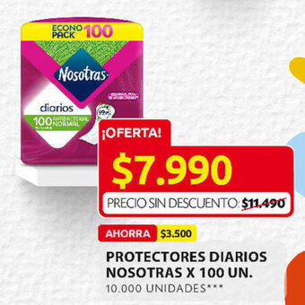 Ara Protectores Diarios Nosotras x 100 un oferta