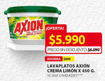 Ara Lavaplatos Axión Crema Limón x 450g oferta