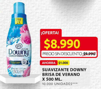 Ara Suavizante Downy Brisa de Verano x 500ml oferta