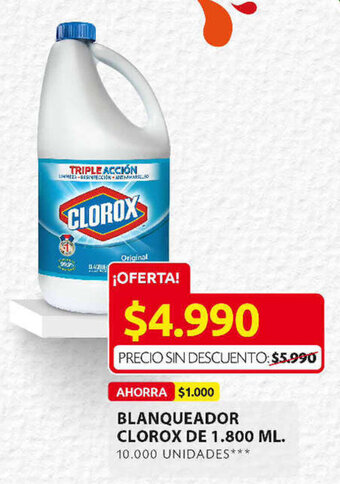 Ara Blanqueador Clorox de 1.800ml oferta