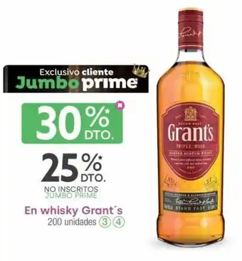 Jumbo En Whisky Grant's oferta