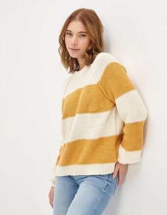 American Eagle Suéter ae de rayas cuello redondo oferta