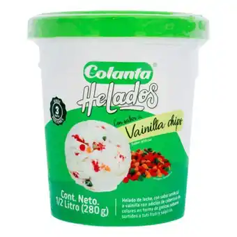 Makro Helado colanta vainilla chips 0,5l oferta