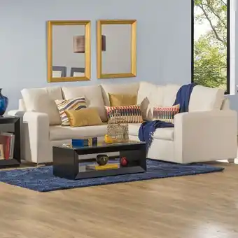 Muebles Jamar Sala en l onix eurocuero furi beige oferta