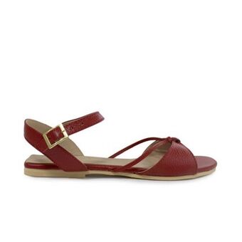 Mussi Sandalia plana de cuero morera oferta